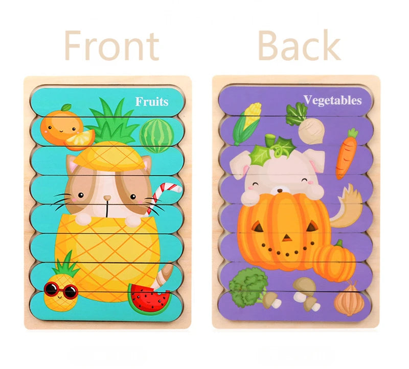 Baby Montessori Toys For Kids 2 to 4 Years Old Learning Educational Toys Children Magnetic Maze Busy Board Wooden Puzzle Game