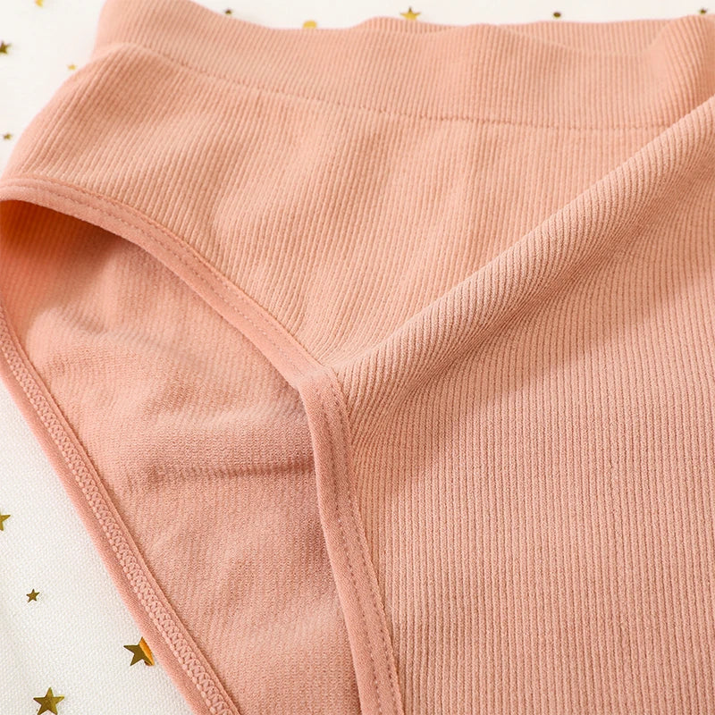 1Pc High Waist Panties For Women Sport Seamless Briefs High-Leg Cut Underpants Female  Sexy Lingerie Solid Color Underwear