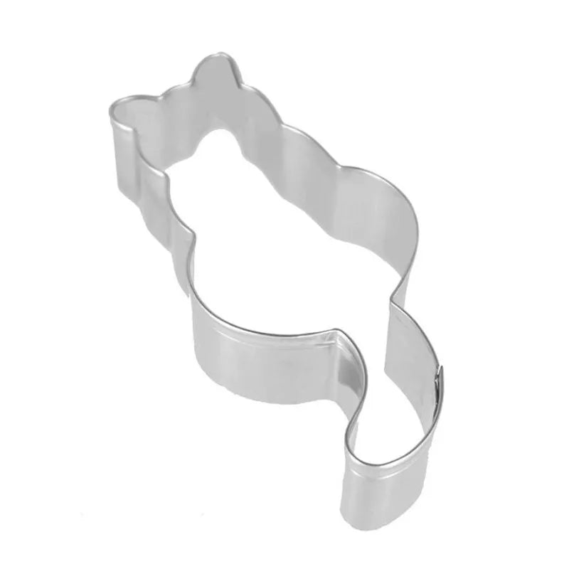 1 Piece Kitchen Cookie Cutter Cat Shaped Aluminium Mold Sugarcraft Cake Cookies Pastry Baking Cutter Mould Cake Decorating Tools