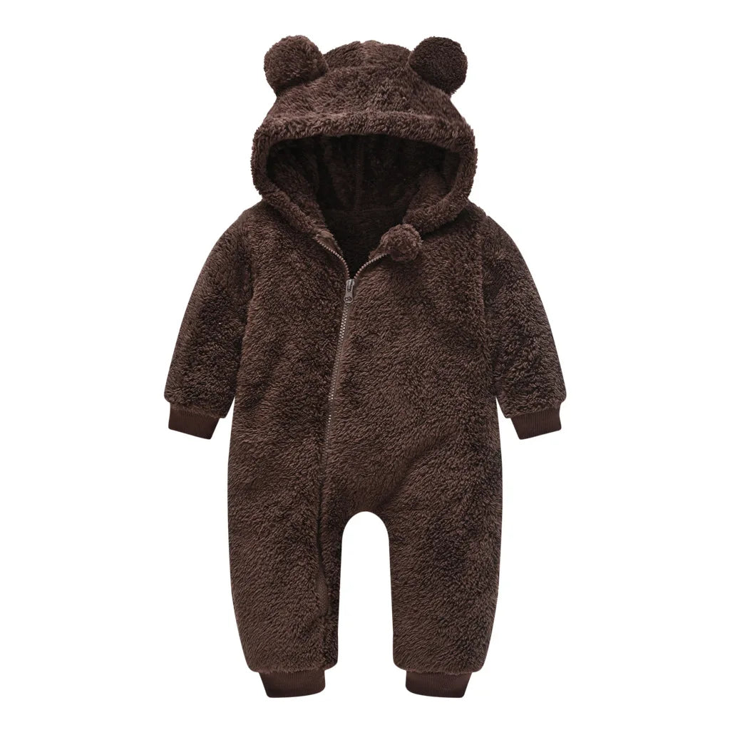 Newborn Baby Romper Winter Costume Baby Boys Clothes Polar Fleece Warm Baby Girls Clothing  Overall Baby Rompers Jumpsuit