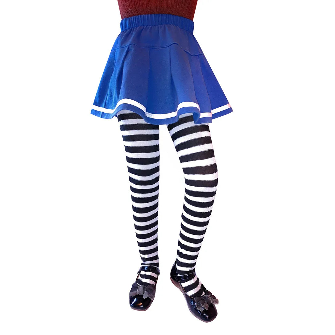 Halloween girl striped pantyhose holiday party costume props pantyhose