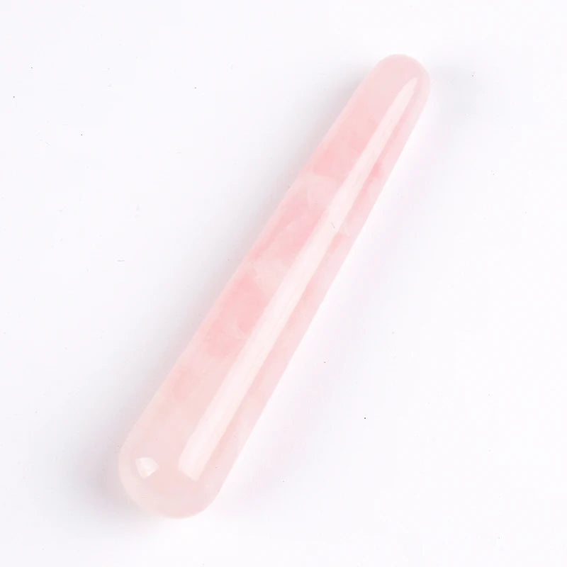 Wholesale Massage Wand Yoni Natural Crystal Mineral Quartz Acupoint Pen Face Care Tool Relax Body Beauty Health Massagestick