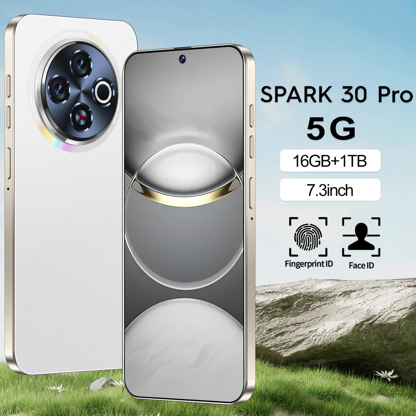 Techno Spark 30 Pro 5G Smartphone 108MP 8000mAh Android 14.0 Battery 16GB+1TB Storage Plus10-Core 5G Network Low Price Original