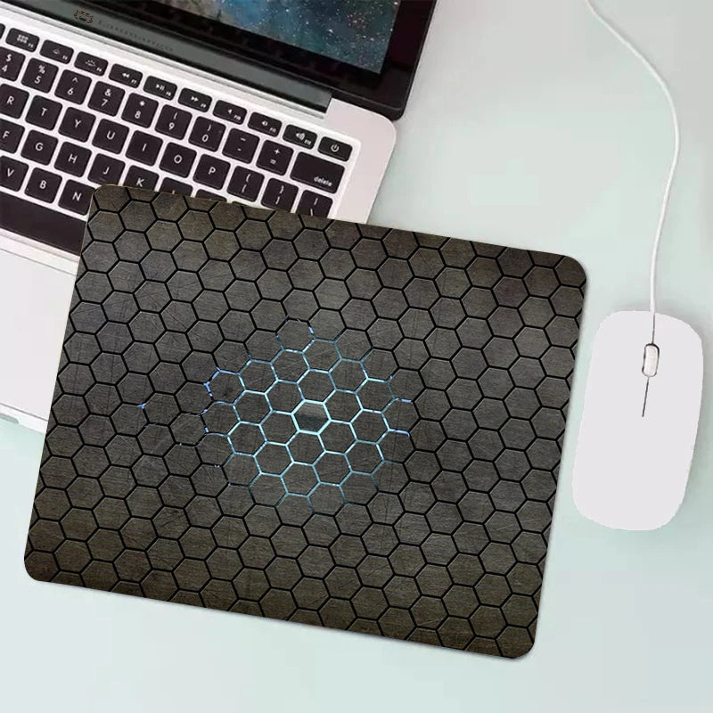 Anime Hexagonal Honeycomb Mouse Pad Gaming Accessories Gabinete PC Gamer Computer Keyboard Desk Mat Rubber Laptop Small Mousepad