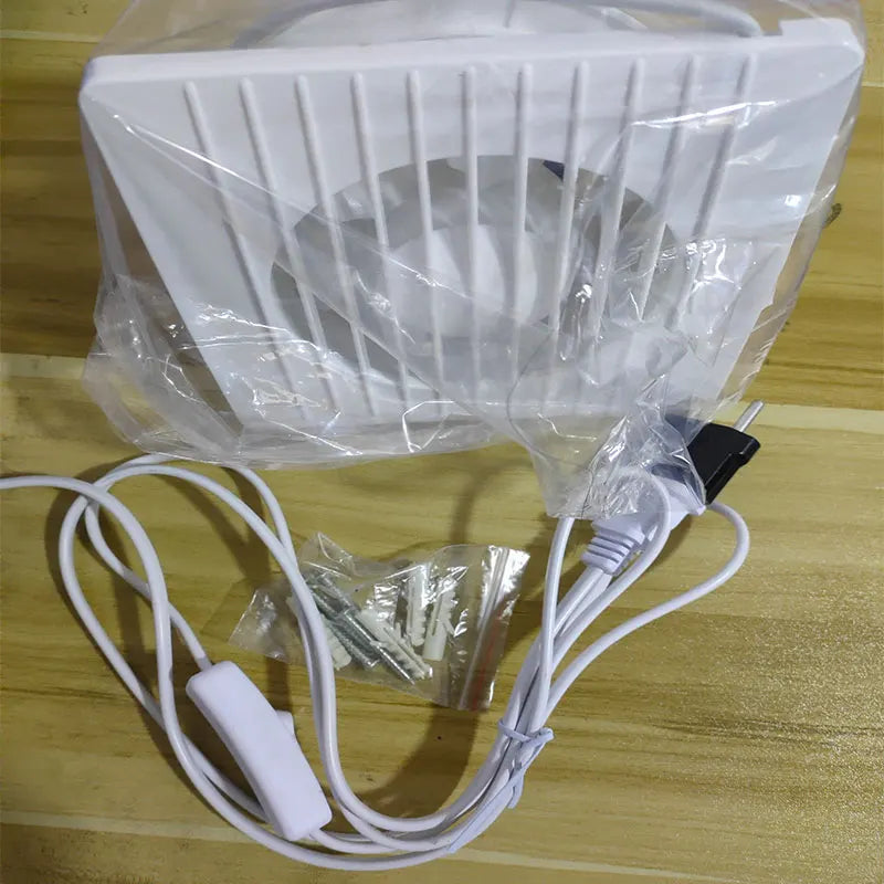 220V 4 inch 6 inch 8inch Hanging Wall White Ventilador Small Ventilator Extractor Exhaust Fans Toilet Bathroom Kitchen Fan