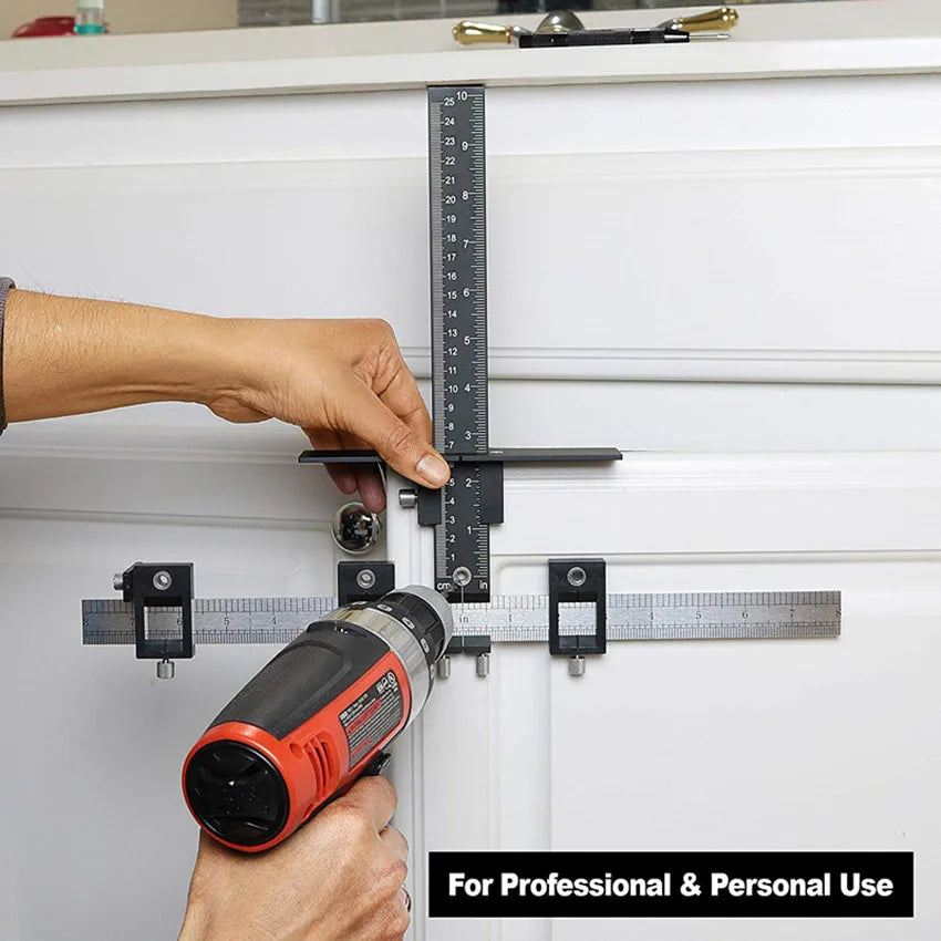 2025 Woodworking Tools Cabinet Hardware Jig Tool - Drill Template Guide for Door and Drawer Handle Installation Tools