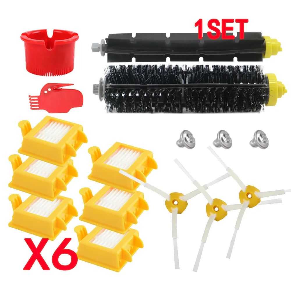 HEPA Filter +Side Brush + Bristle Brush for iRobot Roomba 700 760 770 772 774 775 776 780 782 785 786 790 Accessories Brush