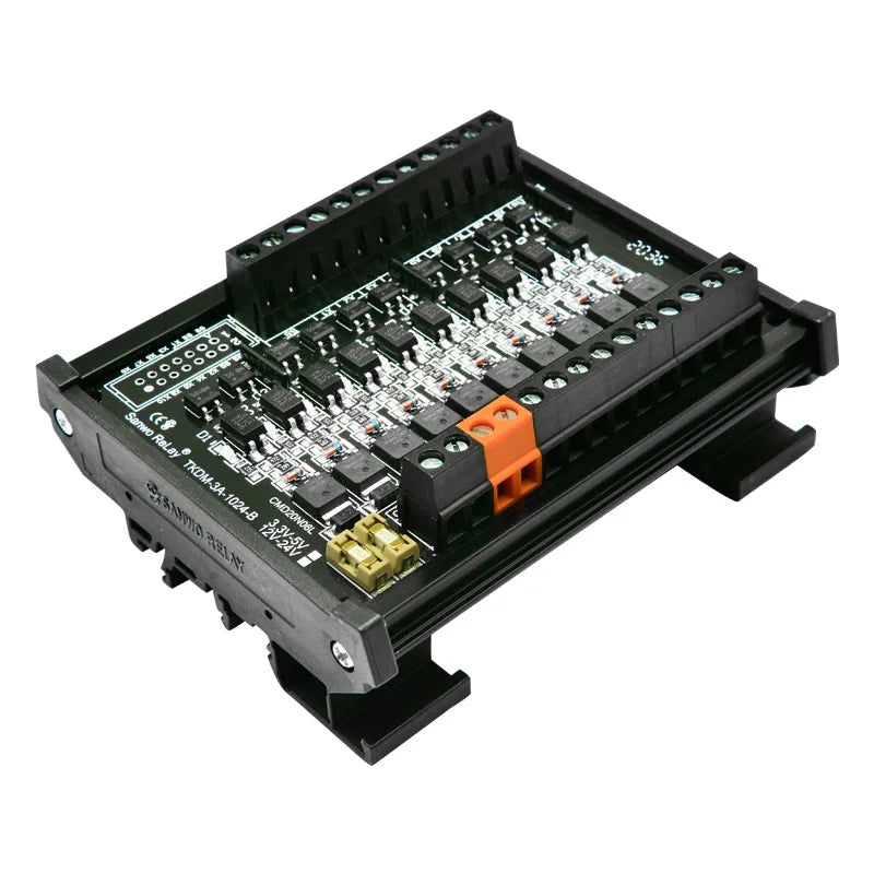 10 channels 3A Optocoupler Isolation Amplifier Relay Module with Safety Tube Solenoid Valve Single Chip Microcomputer Control Bo