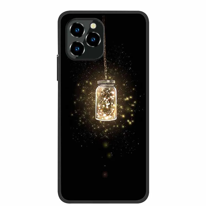 For Oukitel C21 Pro Case Luxury Silicone TPU Soft Cover Phone Case For C 21 pro coque Shockproof Protector Cartoon Capa Funda