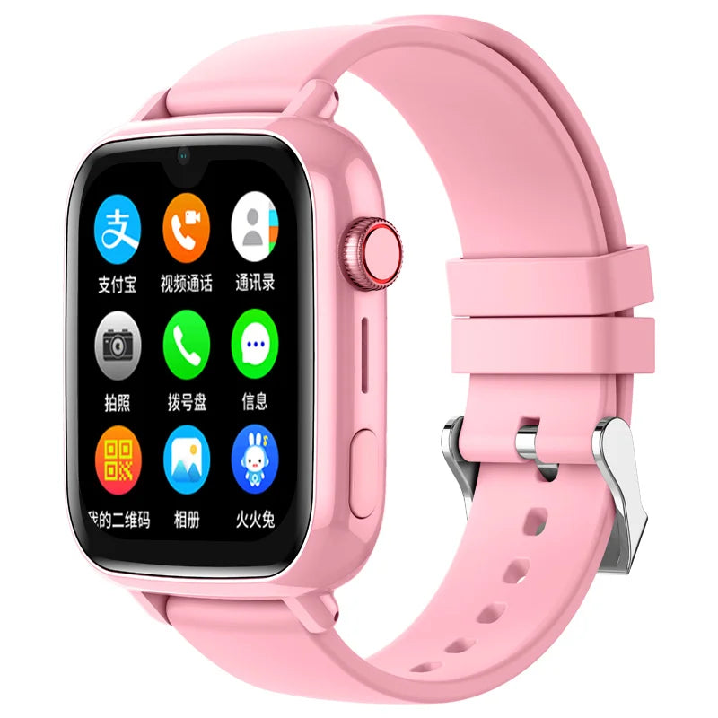 SOS Emergency Smartwatch for Kids GPS Locator Voice Chat Step Counter Sleep Monitor 4G Watch for Children