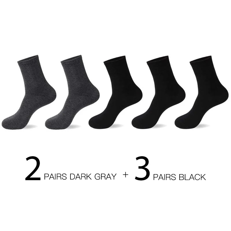 HSS 5pairs/lot High Quality Men Cotton Socks New Casual Business Summer Thin Black Socks Deodorant Breathable Man Long Sock