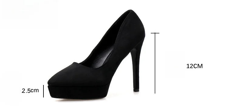 Hot Sell Retail New on Design Sexy Women Footwear Pointed Toe Thin Chaussure Platform High Heels