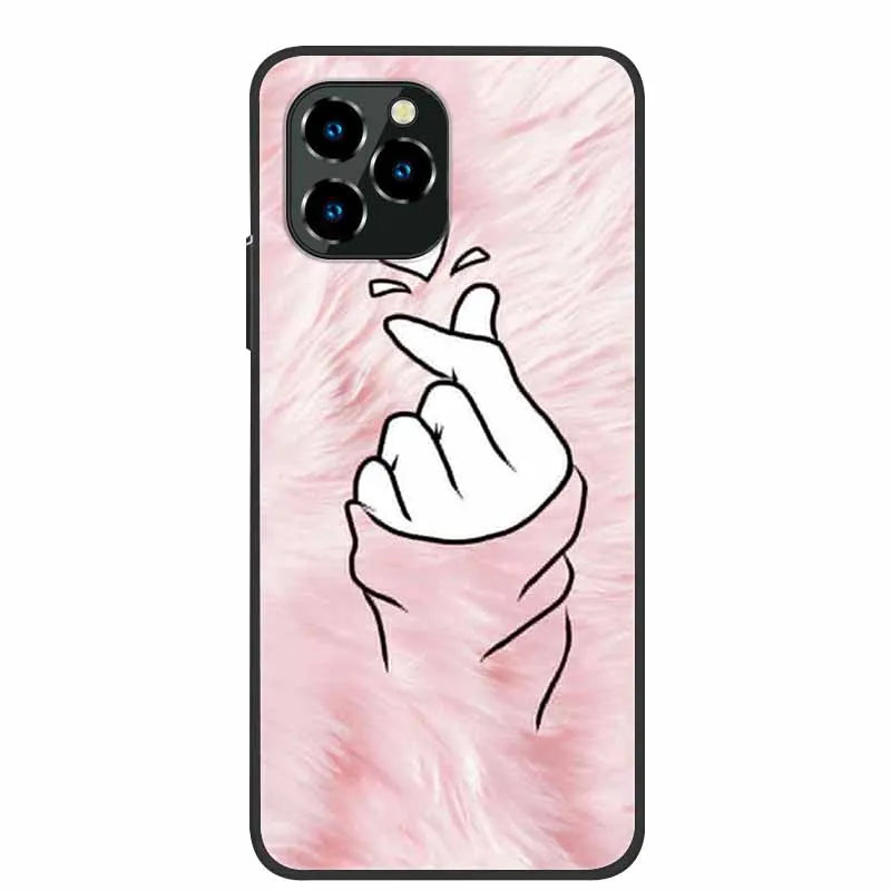 For Oukitel C21 Pro Case Luxury Silicone TPU Soft Cover Phone Case For C 21 pro coque Shockproof Protector Cartoon Capa Funda