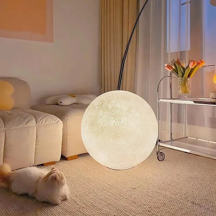 Atmosphere Moon Floor Lamp Designer for Living Room Balcony Bedroom & Bedside Use-Warm Romantic Table Lamp