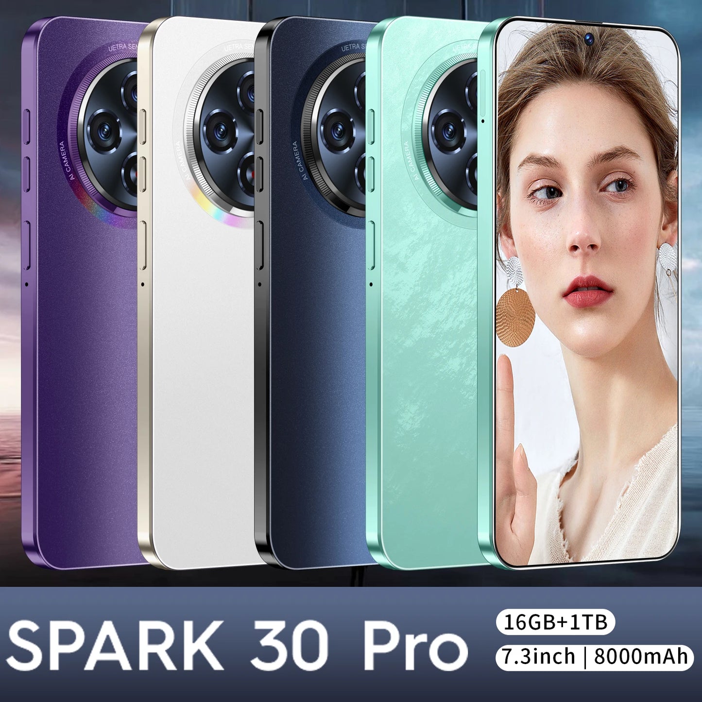 Techno Spark 30 Pro 5G Smartphone 108MP 8000mAh Android 14.0 Battery 16GB+1TB Storage Plus10-Core 5G Network Low Price Original