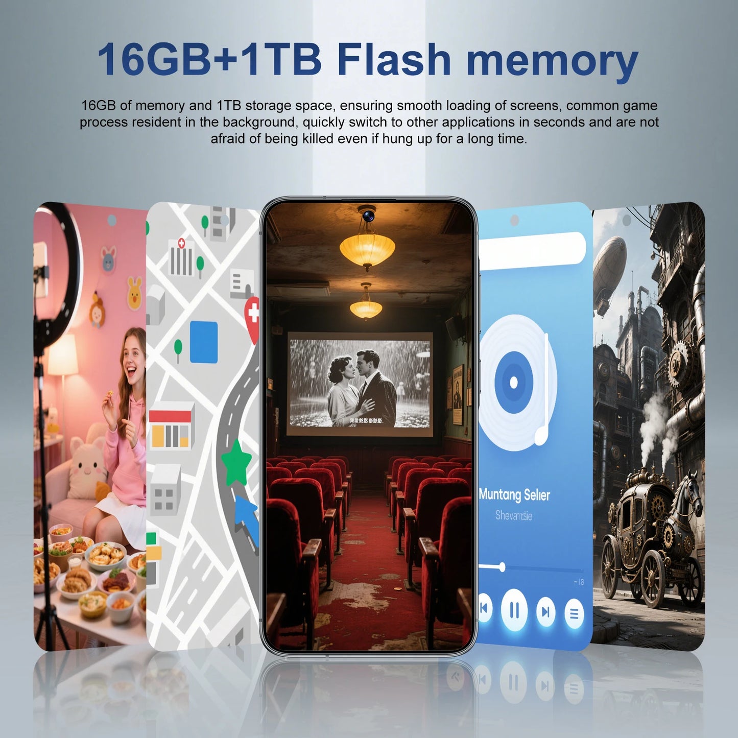 Hot Selling Android Unlocked Dual SIM7.3 Inch 128GB for A56 5G Used Mobile Phones