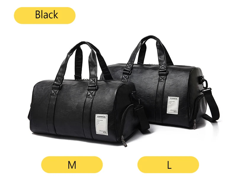 Gym Bag Leather Sports Bags Big Big Men Training Tas for Shoes Lady Fitness Yoga Travel Luggage Shoulder Sac De Sport travel bag