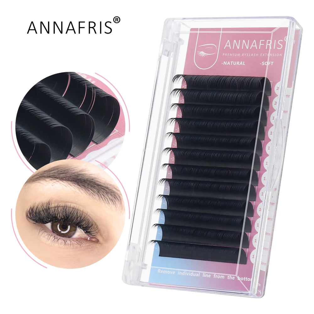 GAHAMACA W Shape Eyelash Extensions L/LU 3D Premade Volume Fan Lashes W Style Lashes Comfortable Faux Mink Natural Eyelash