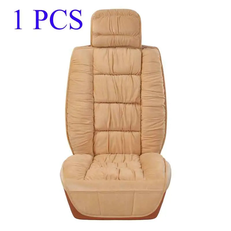 Plush Cotton Car Seat Cover Winter Surrounded Warm Winter Cushion Faux Fur For Seat Protector Mat Car Interior Accessories