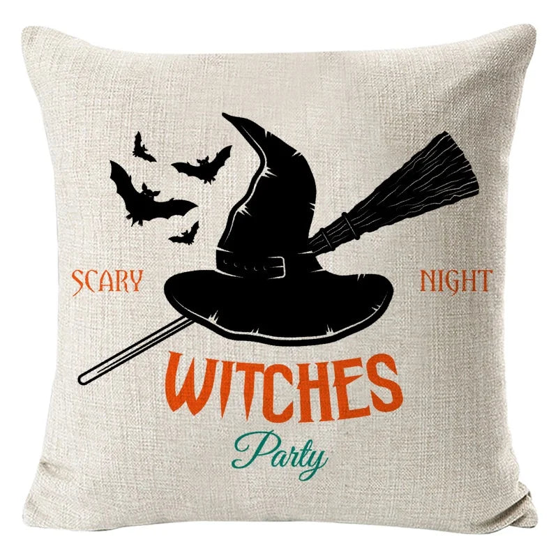 New Arrival Halloween Digital Print Cushion Cover Holiday Home Decoration Pillow Nordic Style Pillow Cover