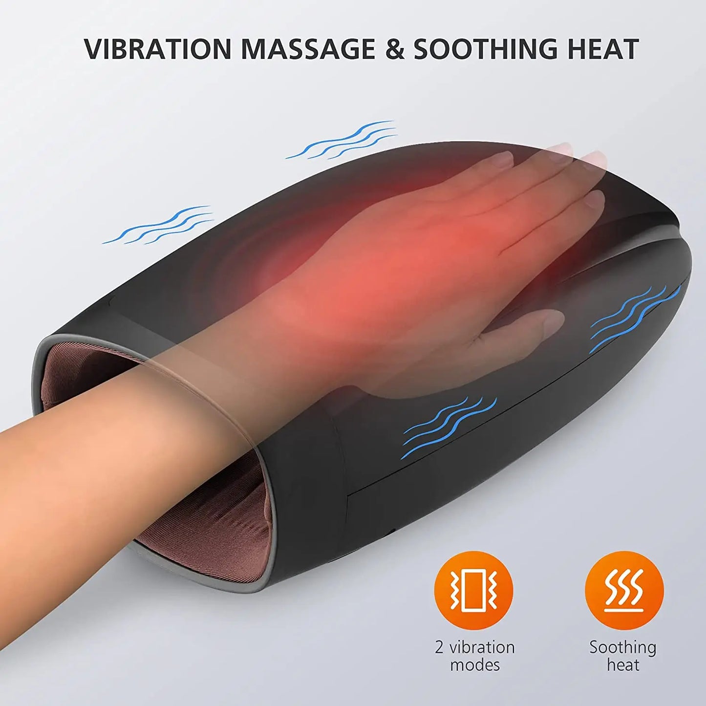 Phenitech Hand Massager with Heat and Air Compression Acupressure for Arthritis and Carpal Tunnel Cordless Hand Massager