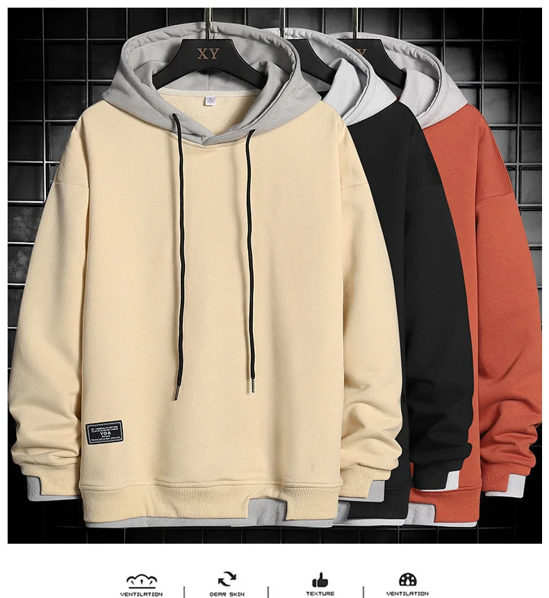 Men Hoodies Harajuku Hip Hop Sweatshirt Casual Oversized Hoodie Men Hooded Pullover Tops 2021 Mens Sportswear Hoodies Clothing