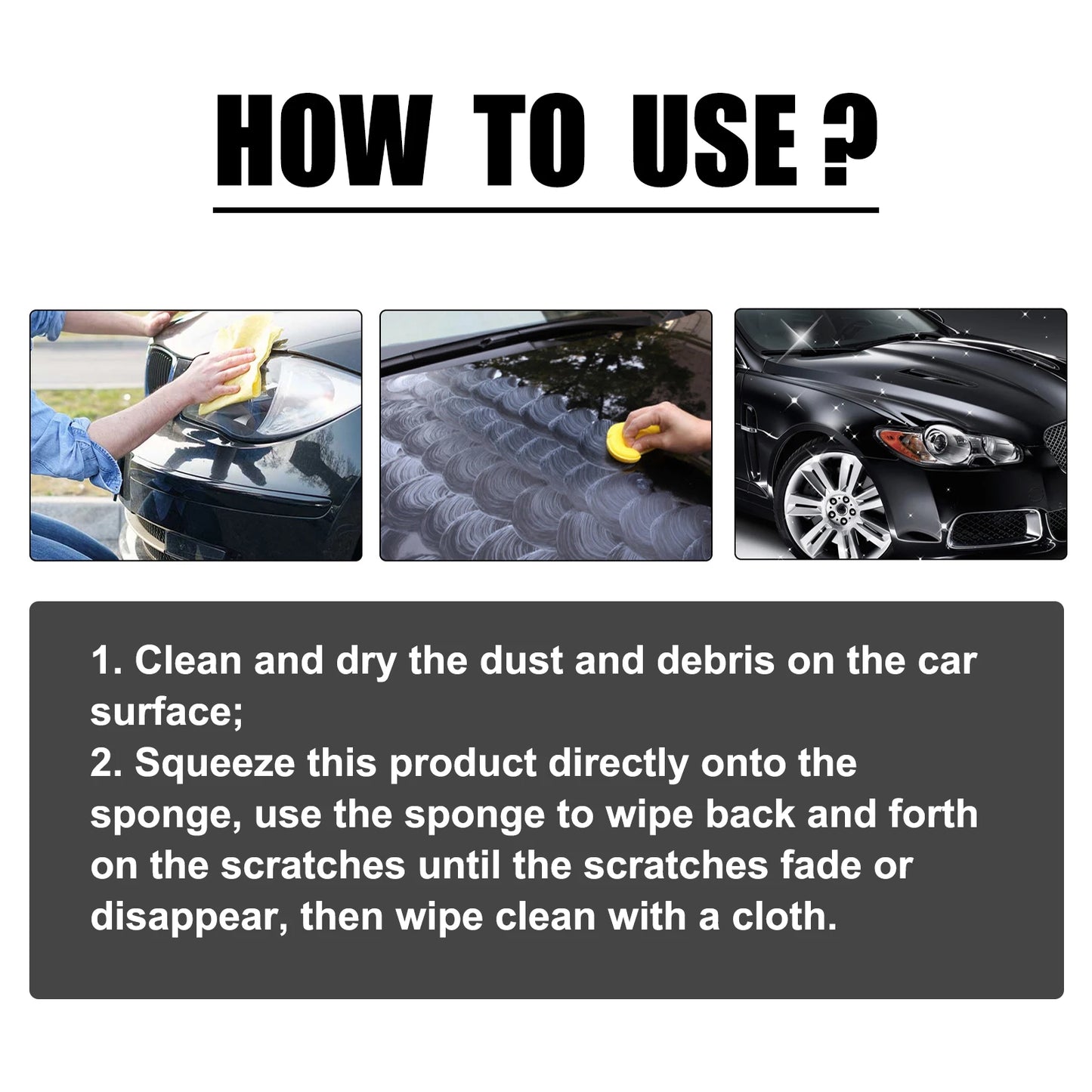 Rayhong Car Scratch Removal Lotion, Automotive Paint Polishing Maintenance Refurbishment Cleaning And Brightening Repair Fluid