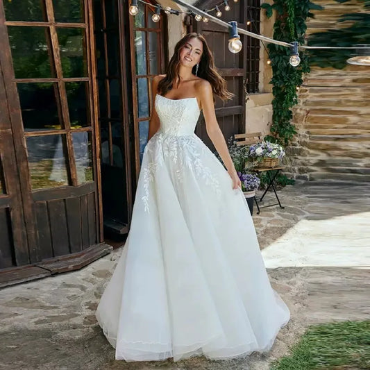 Wholesale Wedding Dresses Ball Gown Wedding Gown White Princess Wedding Dress Bridal Gowns