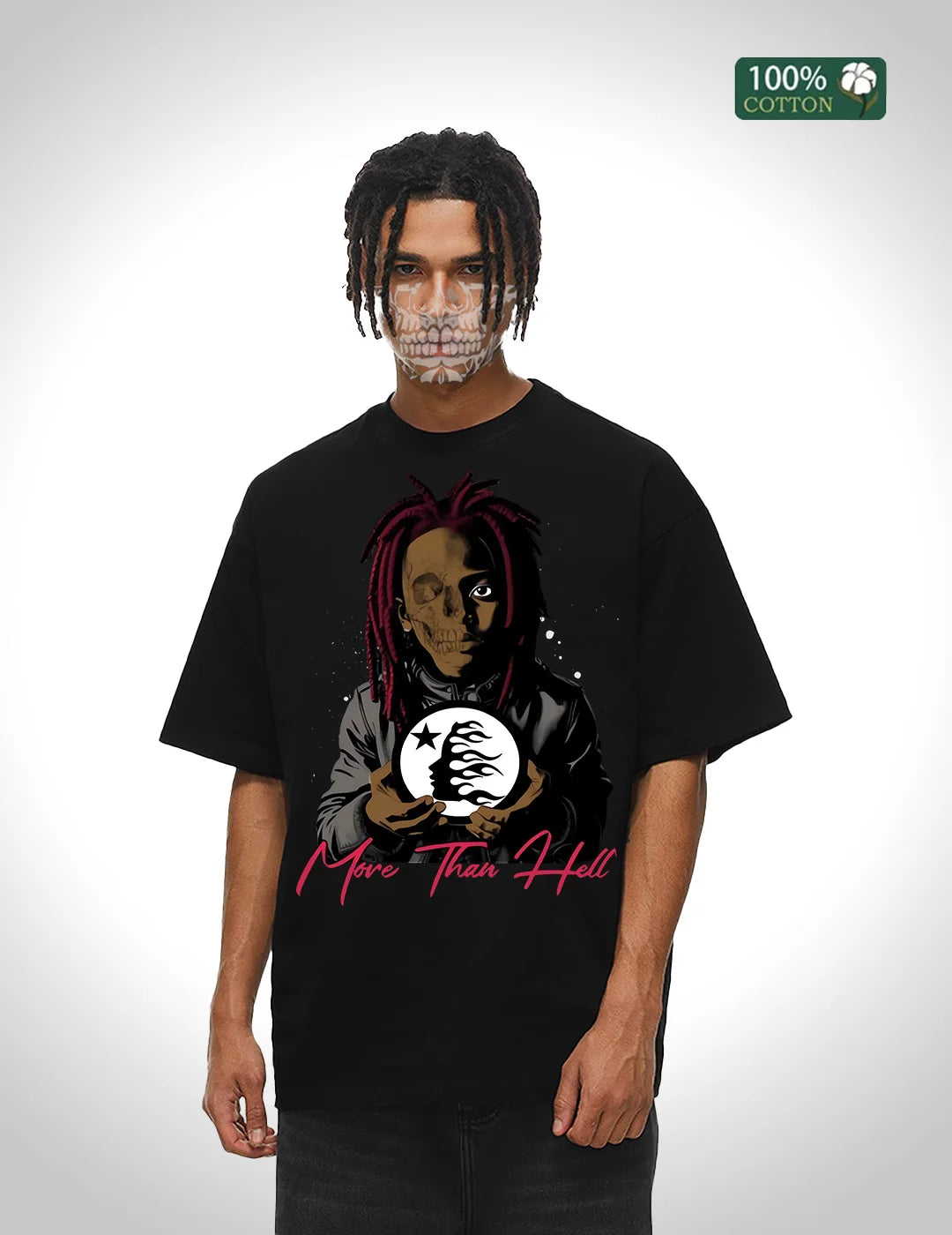 Big Cotton Streetwear Tee Men 5 Colors Loose Fit Round Neck Gilbert Warehouse