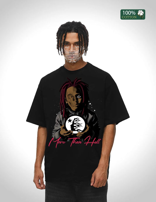 Big Cotton Streetwear Tee Men 5 Colors Loose Fit Round Neck Gilbert Warehouse