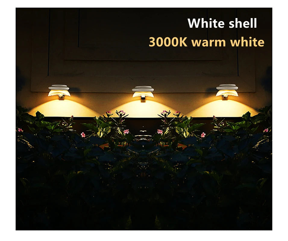 360 degree lighting outdoor solar light PIR motion sensor solar garden light energy saving street lamp wall lamp Three modes