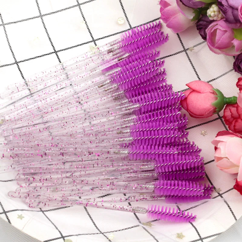 500pcs Eyelash Brushes Spoolies Micro Lash Mascara Wands Combs Wholesale Makeup brush wholesale For Eyelash Extension Makeup