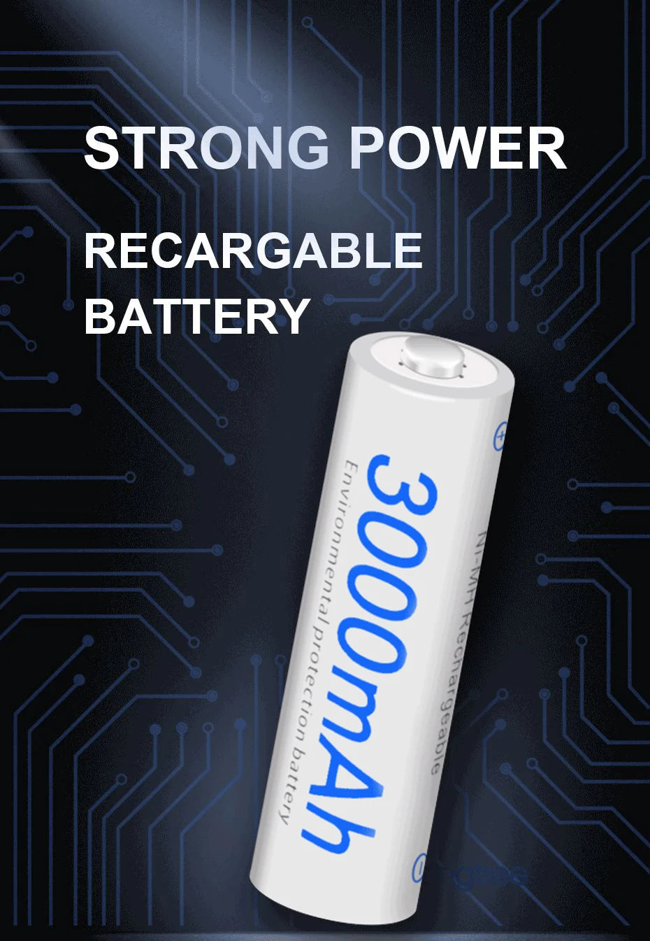 PALO 1.2V AA Rechargeable Batteries 3000mAh aa Ni-MH 100% Original High Capacity Current AA Battery Rechargeble For Camera Toys