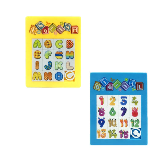 Wholesale Digital Huarong Road Plane Educational Toy Alphabets Kids Alphabet Jigsaw Puzzle