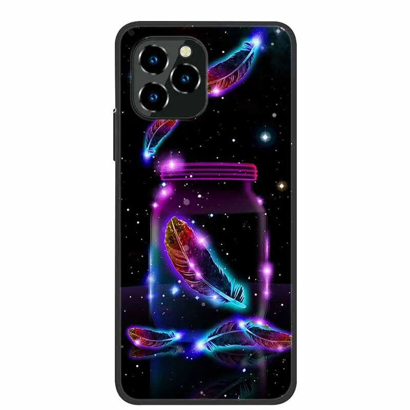 For Oukitel C21 Pro Case Luxury Silicone TPU Soft Cover Phone Case For C 21 pro coque Shockproof Protector Cartoon Capa Funda