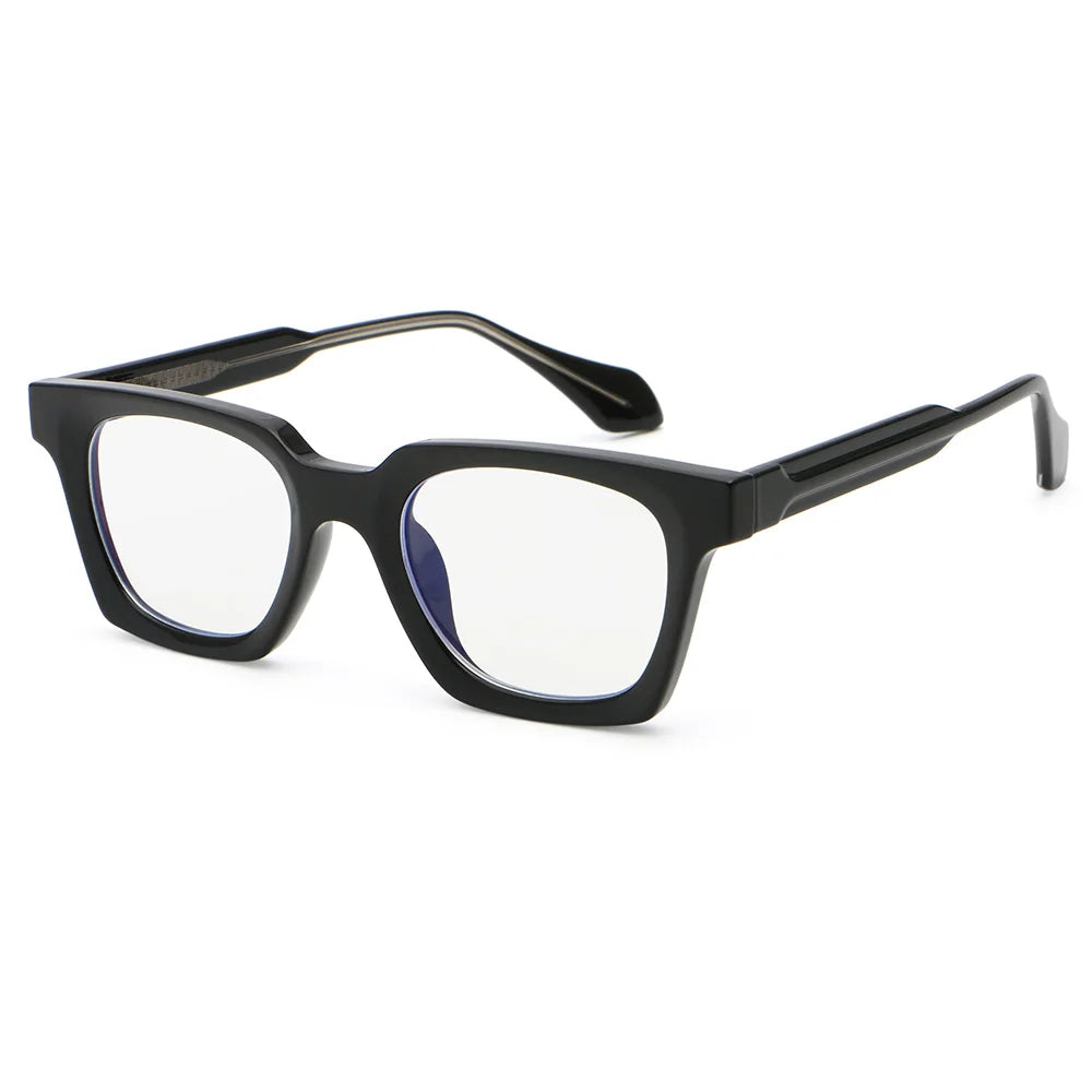 Superhot Eyewear 71114 Fashion 2024 Square Thick Geek-Chic Reinforced Wire-Core Temples Blue Light Blocking Glasses