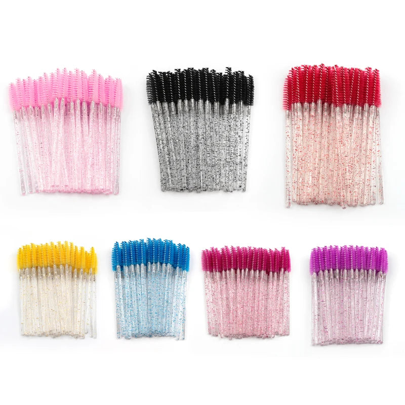 500pcs Eyelash Brushes Spoolies Micro Lash Mascara Wands Combs Wholesale Makeup brush wholesale For Eyelash Extension Makeup