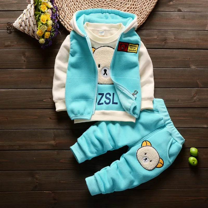 Newborn Baby Boys Clothes 2024 Autumn Baby Girls Clothes Hoodie+Pant Outfit Kids Costume Suit Infant Clothing For Baby Warm Sets
