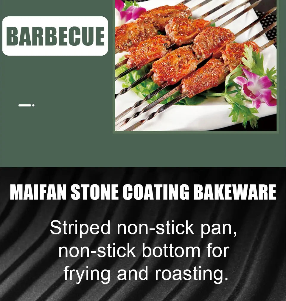 New stainless steel frying and grilling dual-purpose smokeless barbecue grill non-stick electric bakeware household high power