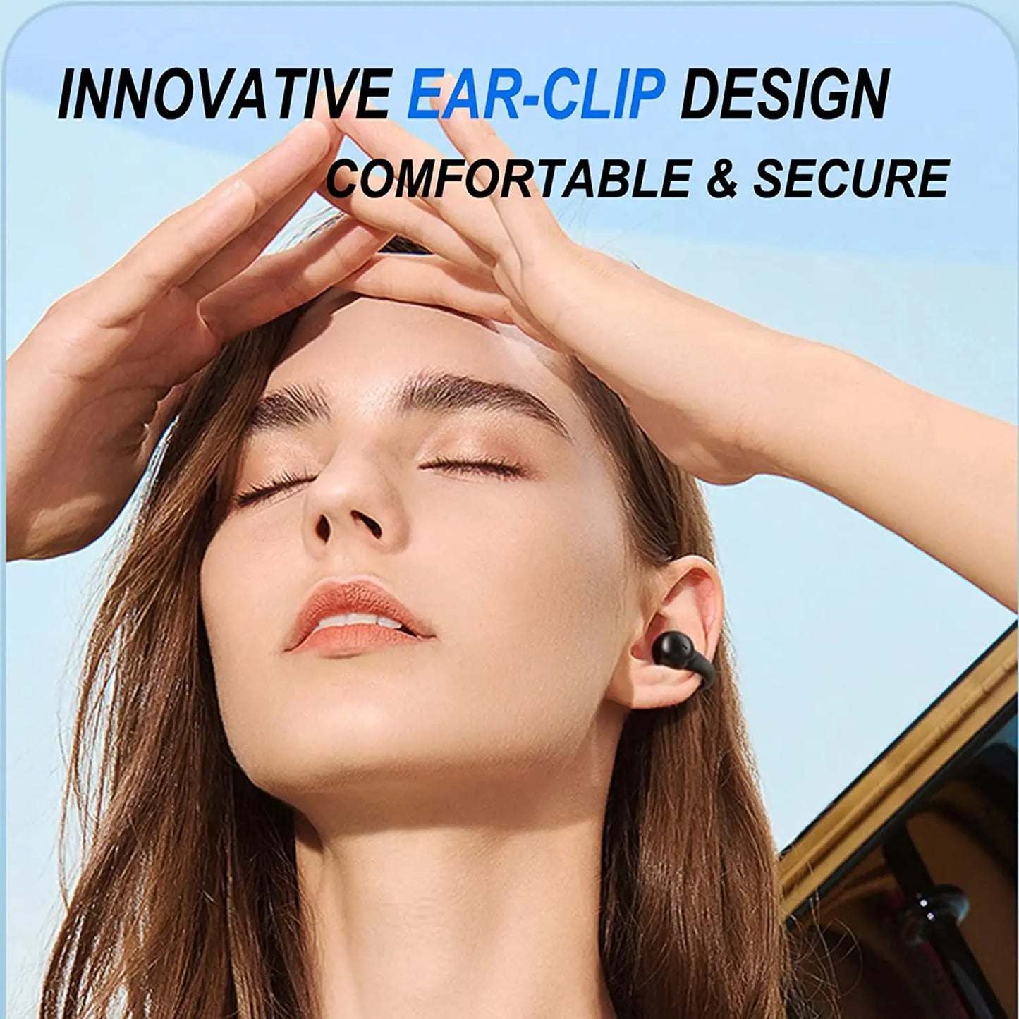 New Arrival Exquisite Sports Ear Hook Bone Conduction Headset Long Endurance Smart Touch Earbuds Digital Display for Running