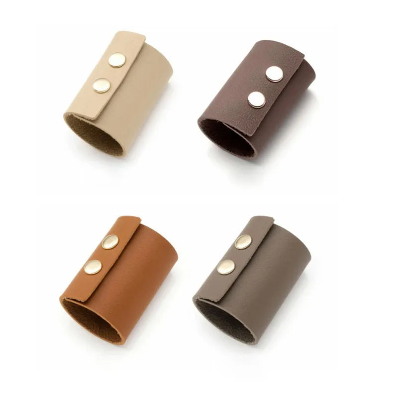 Woman Ponytail Accessories PU Hair Tie Headdress Punk Hair Accessories Leather Hair Scrunchies Hair Band