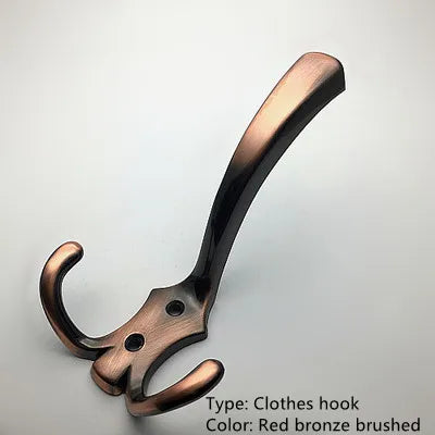 Green bronze black and white blue gold silver modern American wardrobe door hanging hook coat hat wall hook