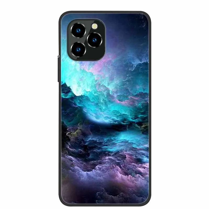 For Oukitel C21 Pro Case Luxury Silicone TPU Soft Cover Phone Case For C 21 pro coque Shockproof Protector Cartoon Capa Funda