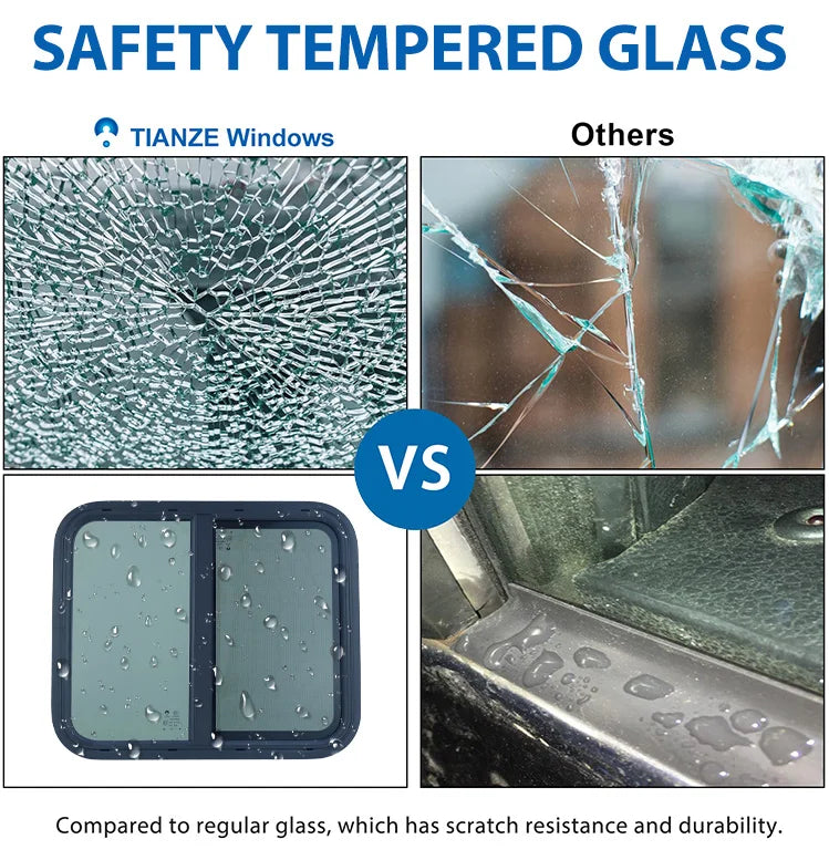 TIANZE Aluminum Caravan Sliding RV Window 610*508 Camper & Motorhome Trailer Accessories