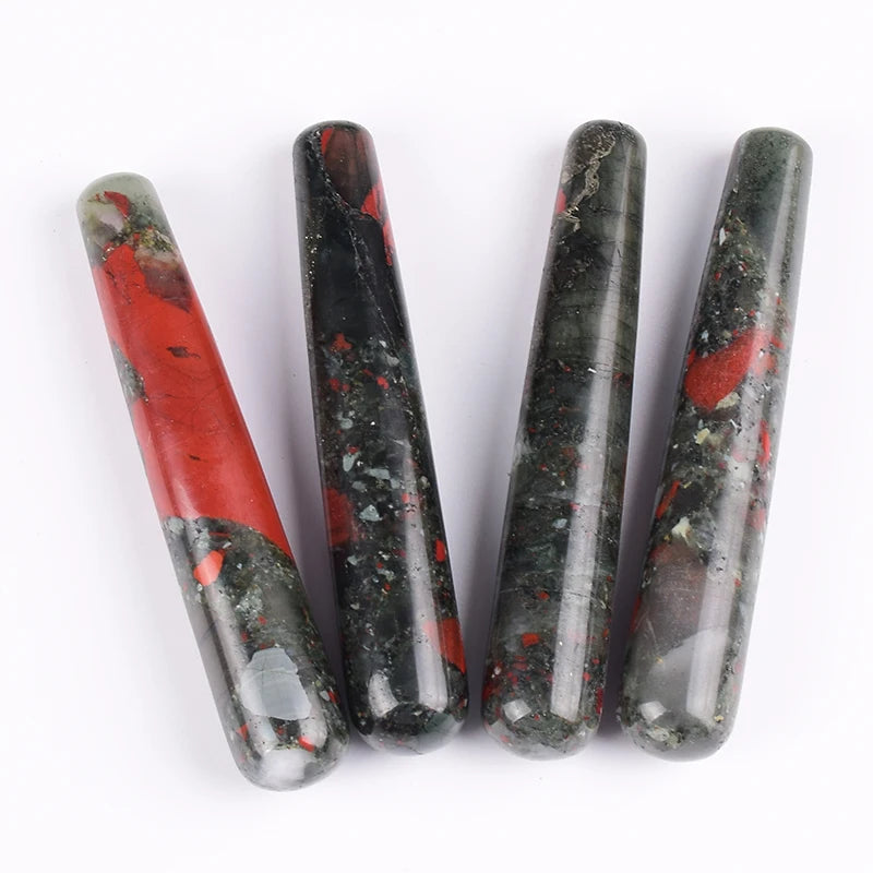 Wholesale Massage Wand Yoni Natural Crystal Mineral Quartz Acupoint Pen Face Care Tool Relax Body Beauty Health Massagestick