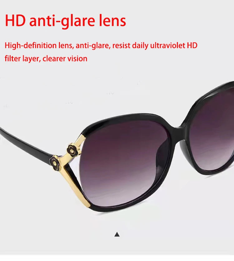 glasses 2021sunglasses women fashion big frame trend rose decorative glasses