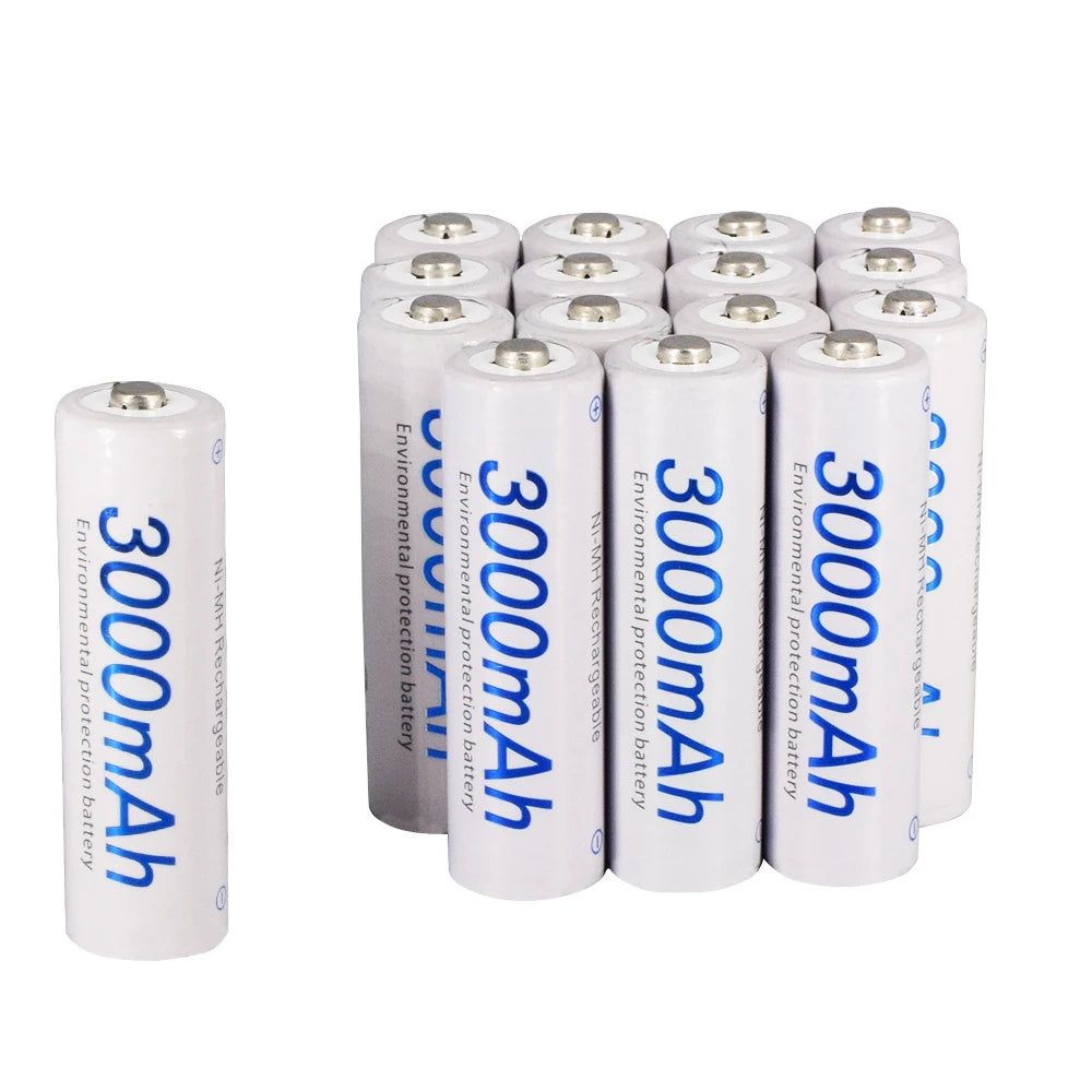 PALO 1.2V AA Rechargeable Batteries 3000mAh aa Ni-MH 100% Original High Capacity Current AA Battery Rechargeble For Camera Toys