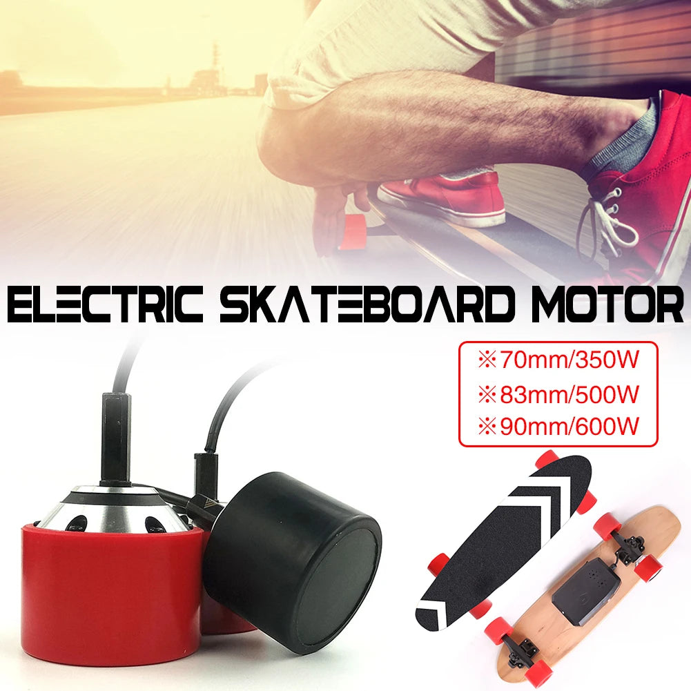 DIY Electric Skateboard Motor Electric Skateboard Accessories Wireless Sensor Remote Controller Drive 70mm 83mm 90mm Kit