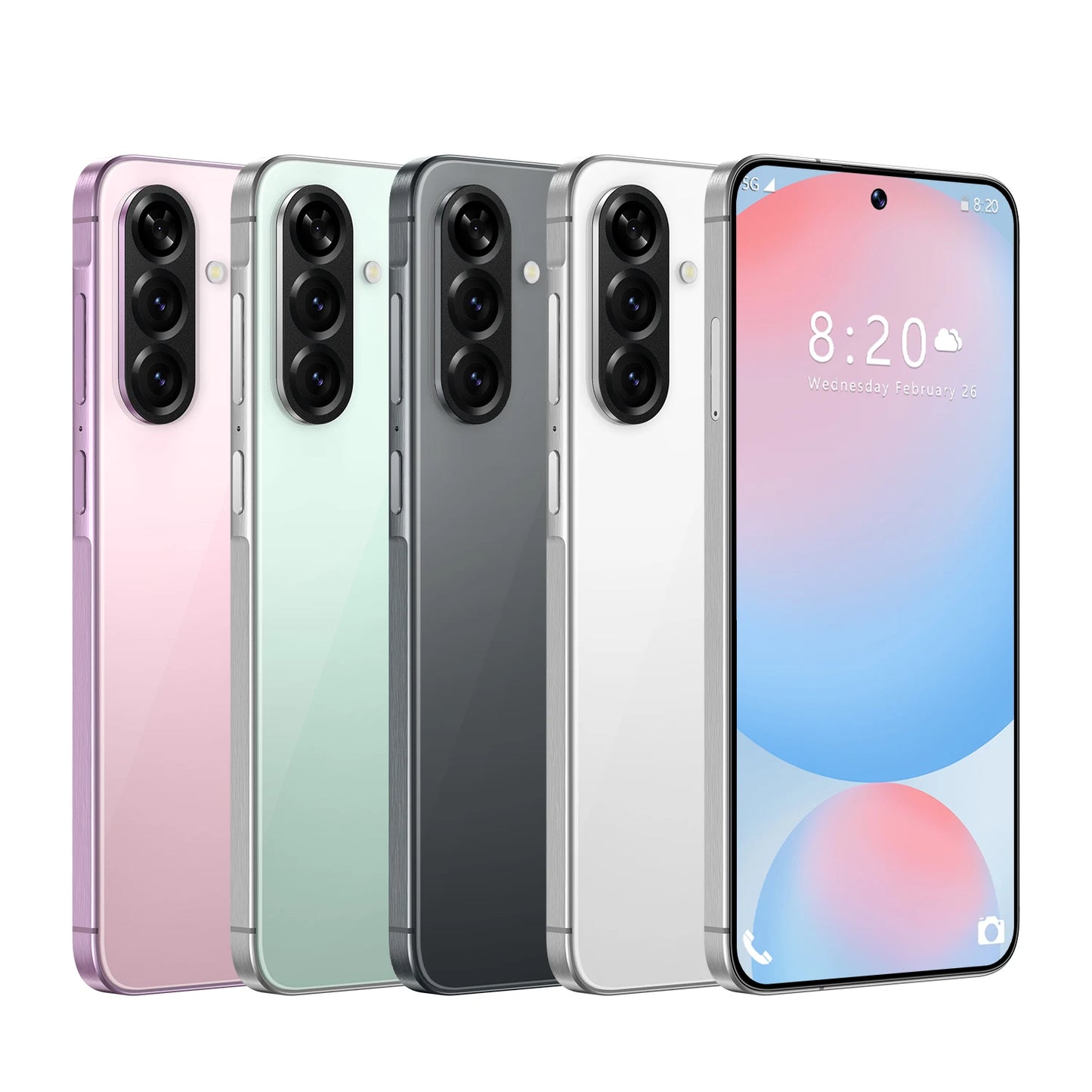 2025 A56 16GB+1TB Smartphone 108MP Rear French Spanish HD LTE 65W Cheap Online Cell Phones Dropshipping A56 Phone Mobile Phones