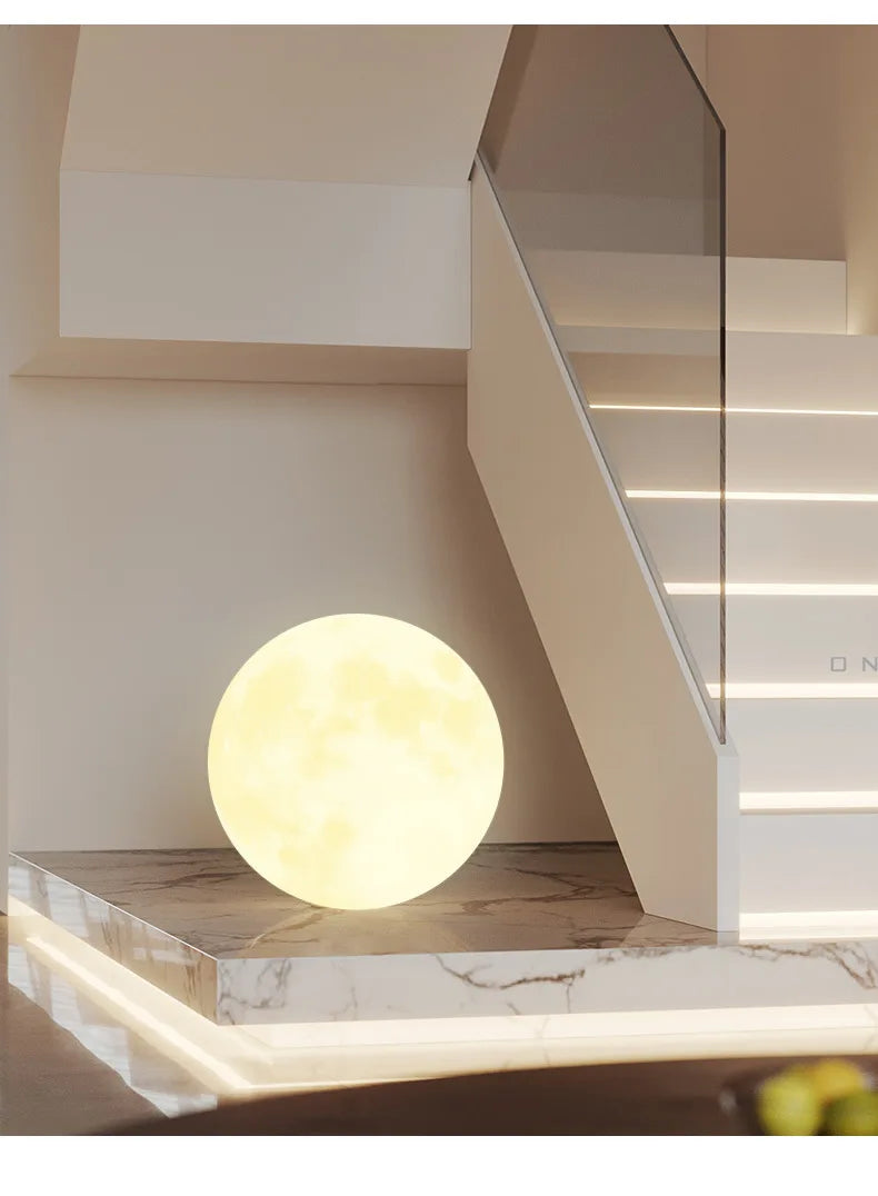 Atmosphere Moon Floor Lamp Designer for Living Room Balcony Bedroom & Bedside Use-Warm Romantic Table Lamp